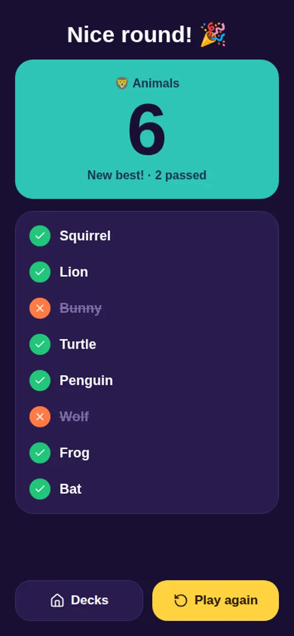 Tilt! Charades screenshot 3