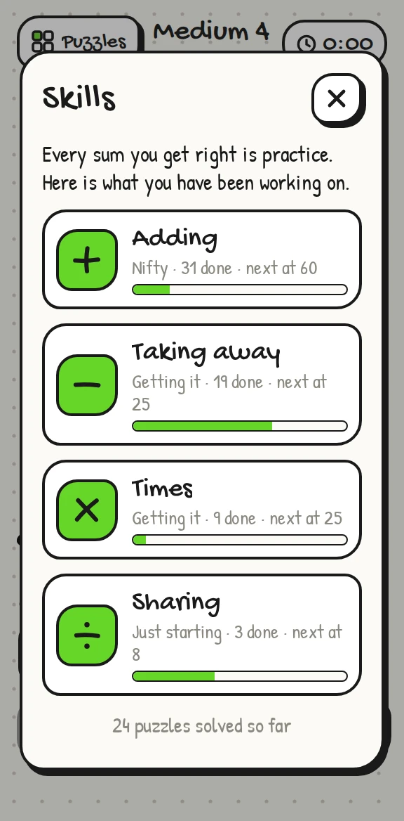 Bea's Crossmath screenshot 3