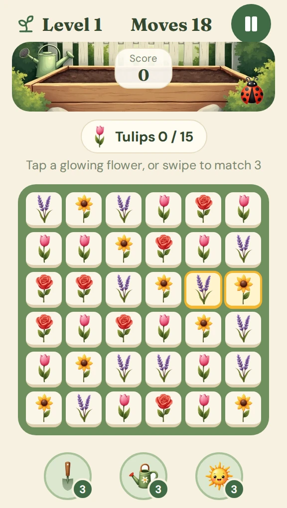 Tile Garden screenshot 1