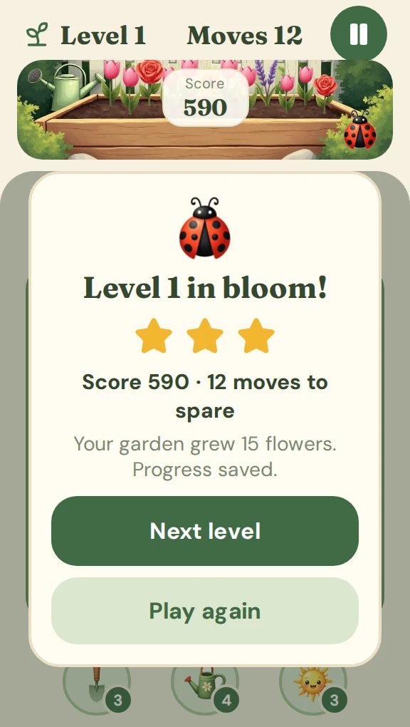 Tile Garden screenshot 2