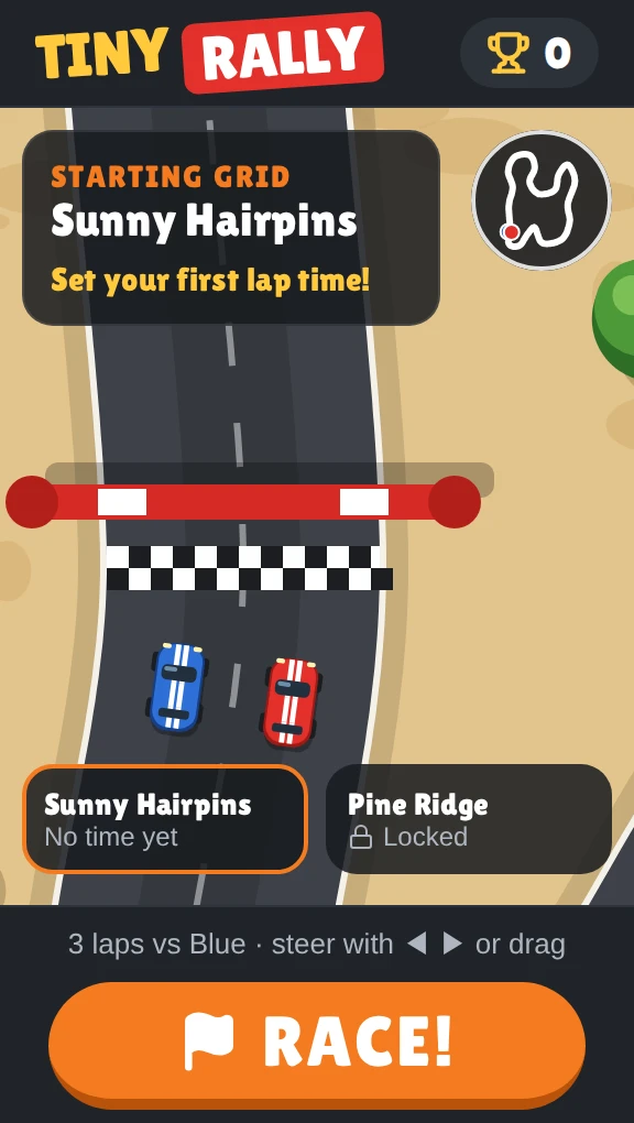 Tiny Rally screenshot 1