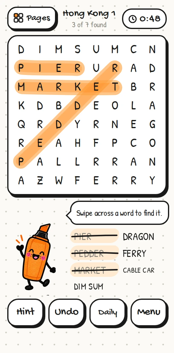 Hila's Word Search screenshot 2