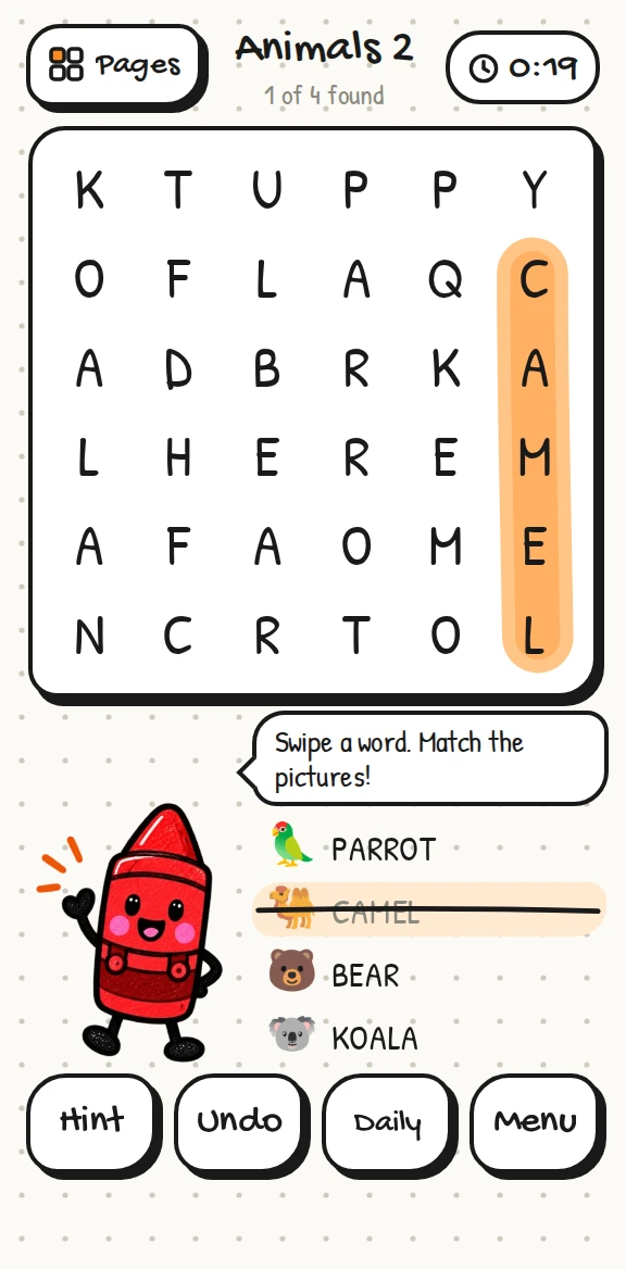 Hila's Word Search screenshot 3